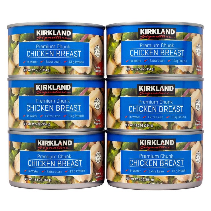 Kirkland Signature Premium Chunk Canned Chicken Breast, 6 x 354g | Zinald