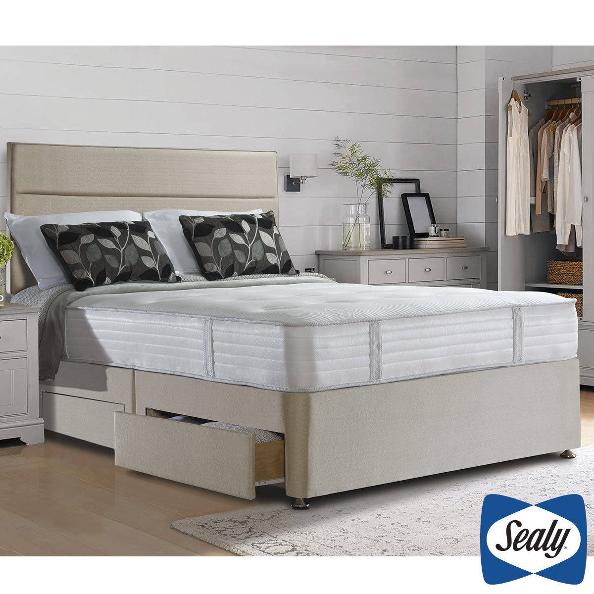 sealy 1000 deluxe pocket memory tufted mattress